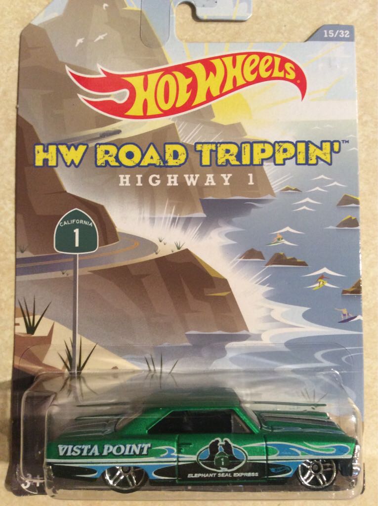 66 Chevy Nova Road Trippin - HW Road Trippin’ toy car collectible - Main Image 1