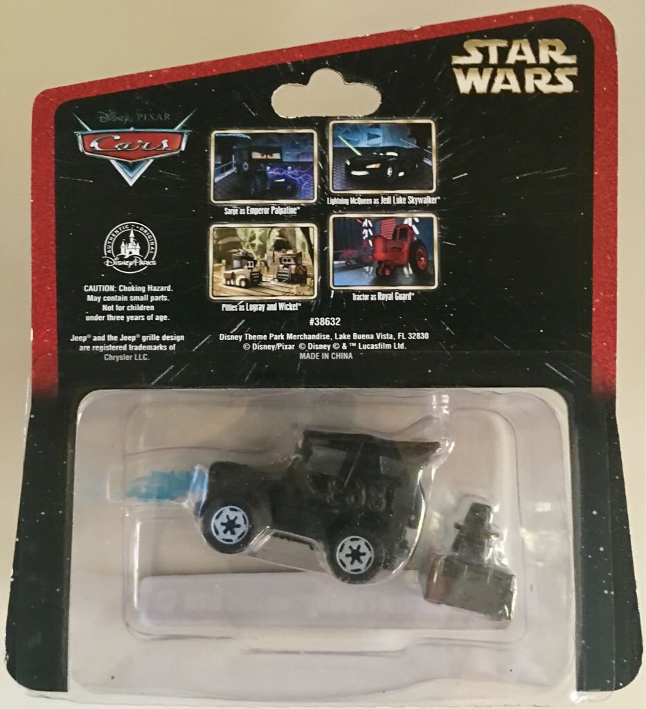 Disney Cars Sarge - Star Wars - Emperor Palpatine - star wars toy car collectible - Main Image 2