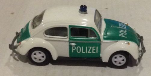 Volkswagen Sedan Polizei  Blanco Y Verde - Johnny Lightning toy car collectible - Main Image 2