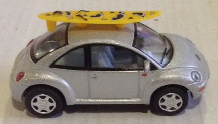 Volkswagen New Beatle Gris - Kinsmart toy car collectible - Main Image 2