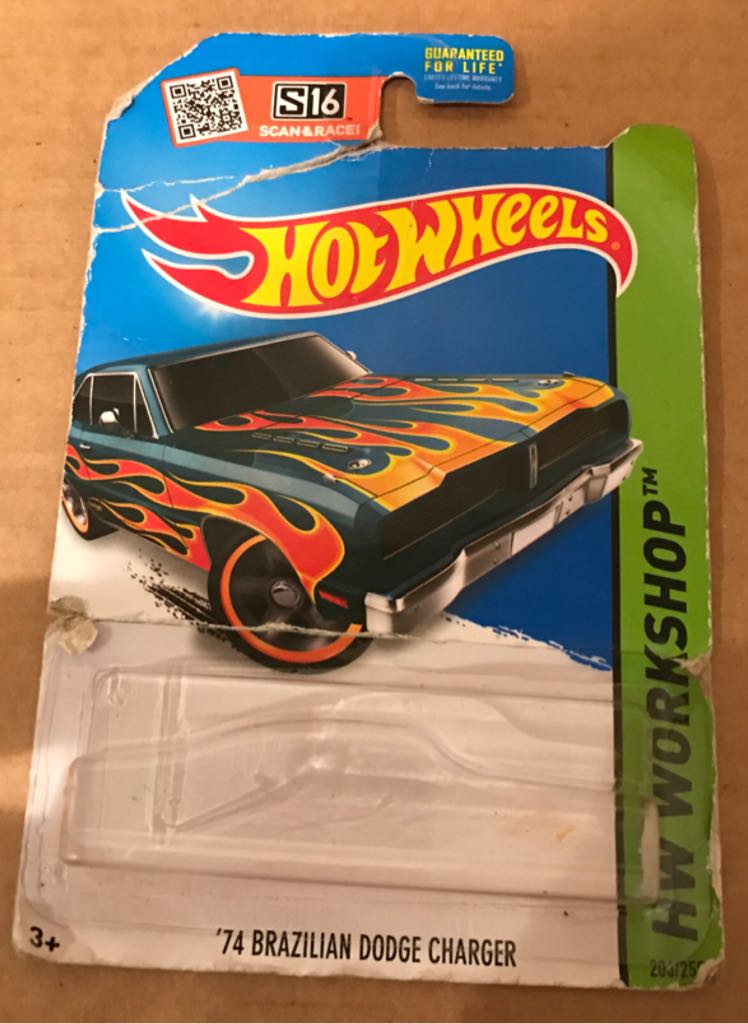 Dodge Charger Brazilian ’74 - HW WORKSHOP toy car collectible - Main Image 2