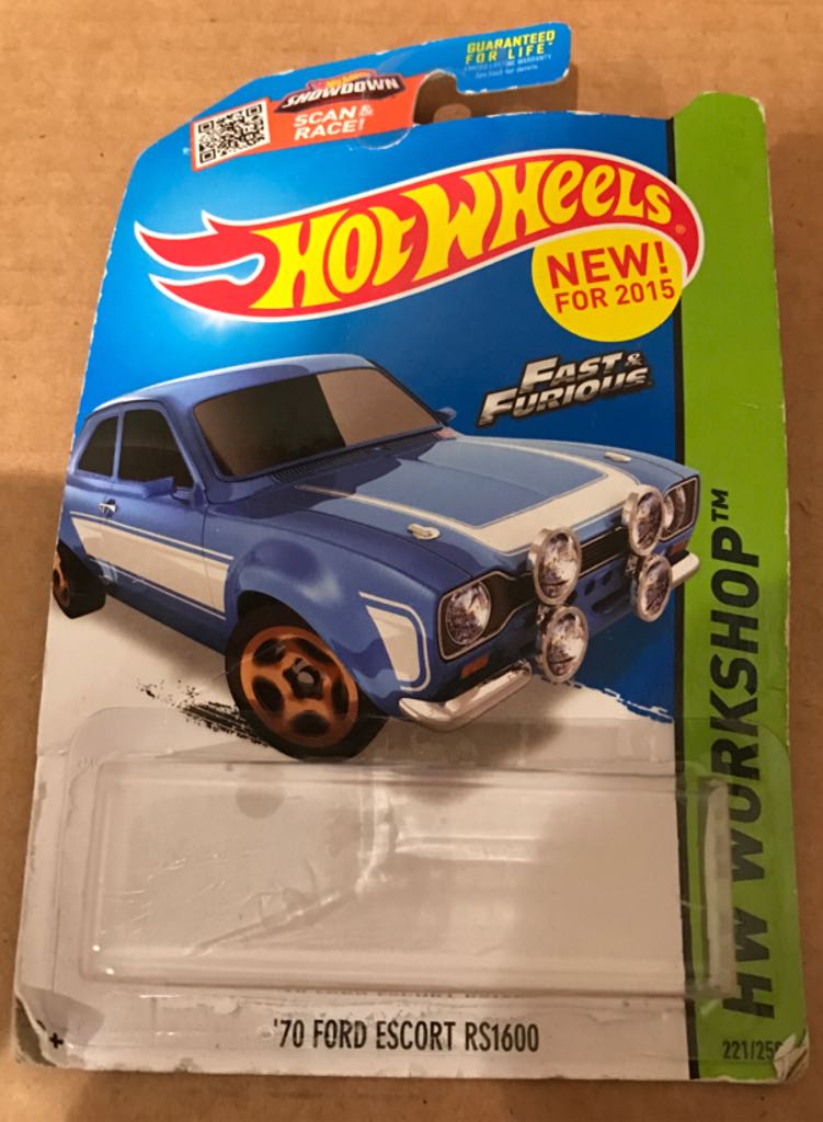 Ford Escort RS1600 ’74 - HW WORKSHOP toy car collectible - Main Image 2
