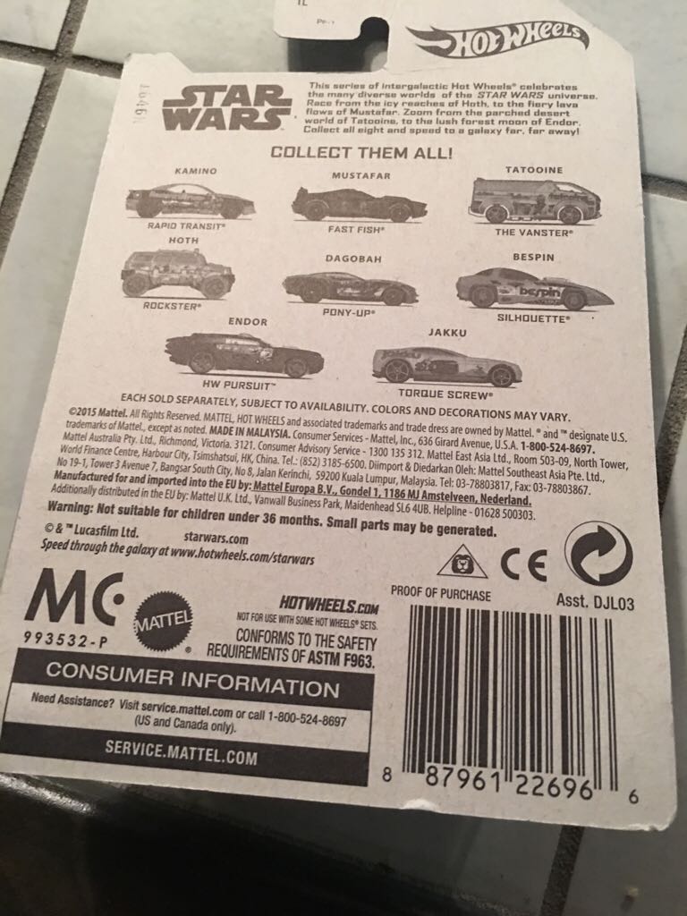 Star Wars Tatooine - 2016 Star Wars Series toy car collectible - Main Image 2