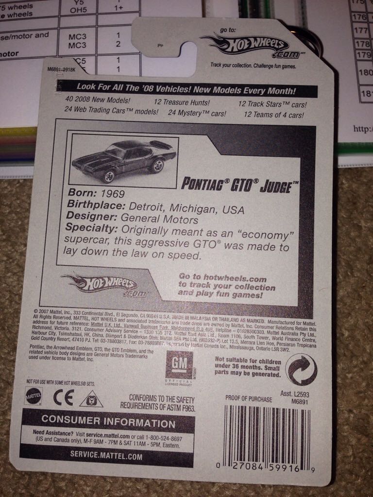 Pontiac GTO Judge - Team: Muscle Mania toy car collectible - Main Image 2