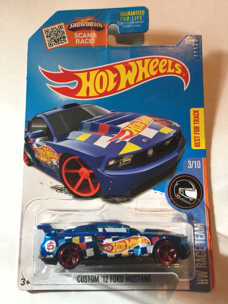 Custom ’12 Ford Mustang - HW Race Team toy car collectible - Main Image 1