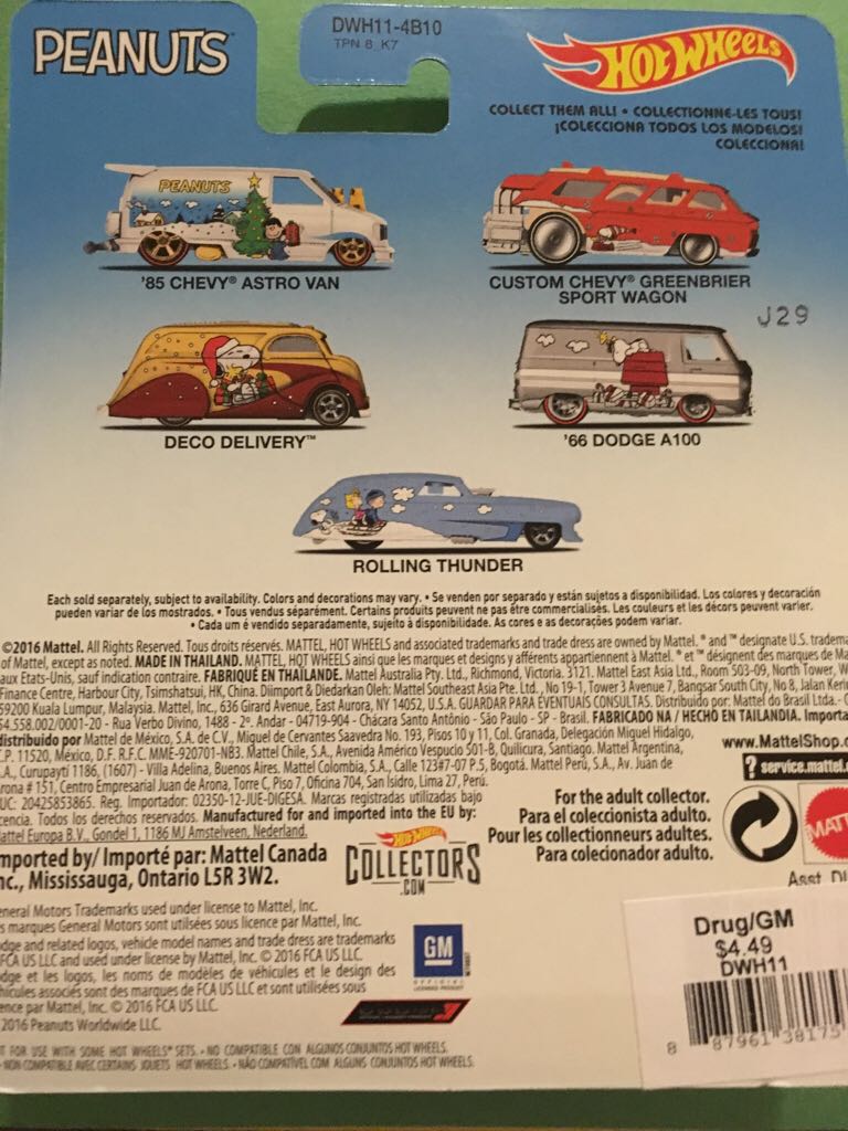 Peanuts Deco Delivery - 2016 Pop Culture - Peanuts Christmas toy car collectible - Main Image 2