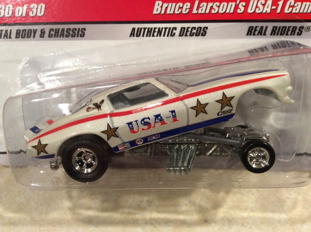 Bruce Larson’s USA-1 Camaro - Dragstrip Demons toy car collectible - Main Image 2