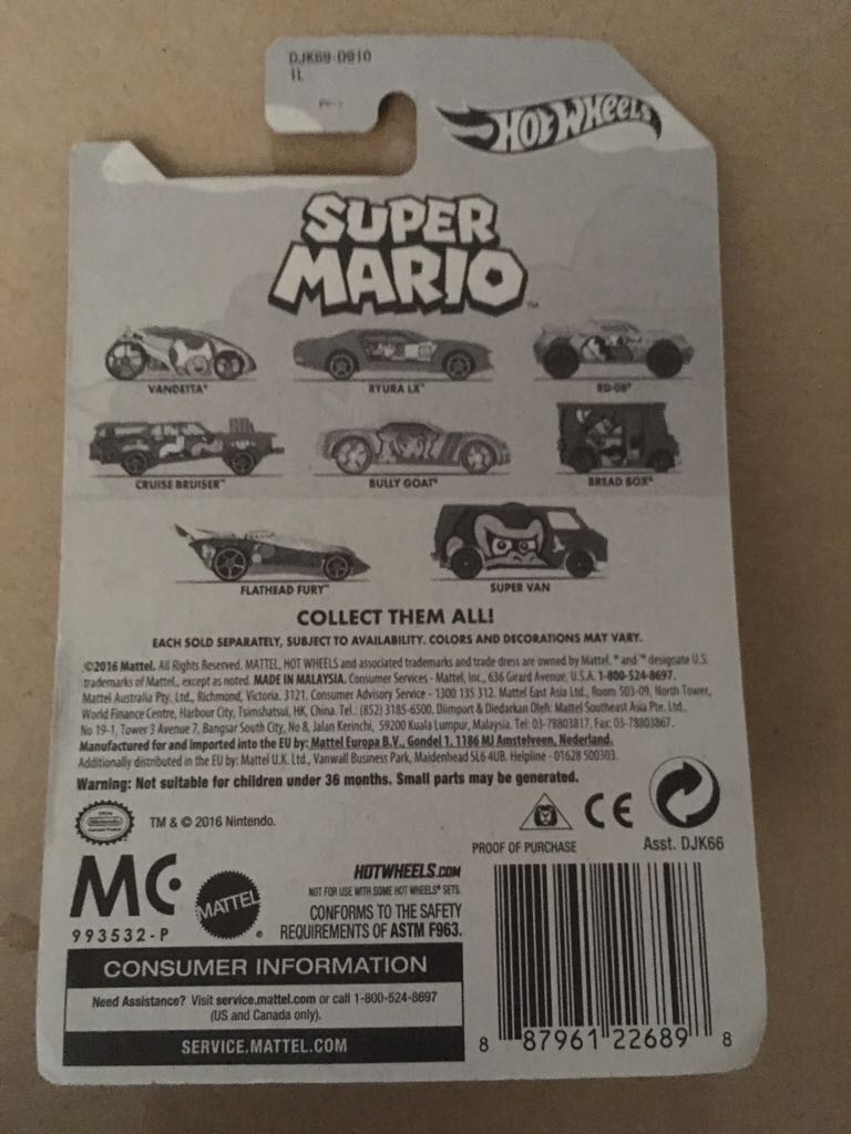 Flathead Fury - Super Mario toy car collectible - Main Image 2