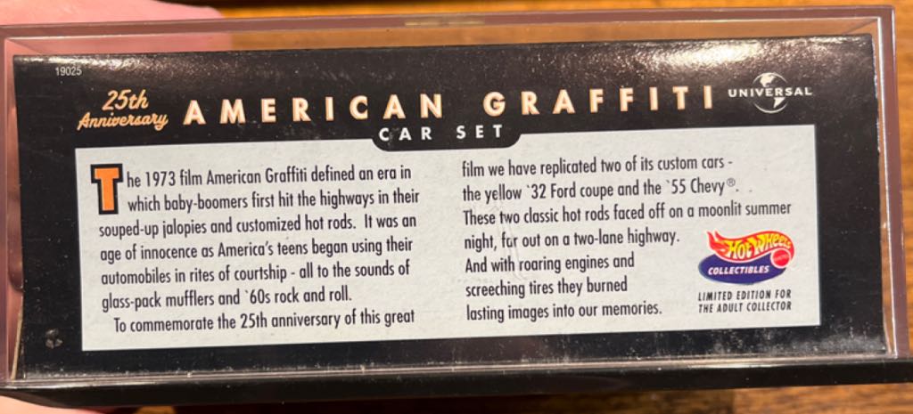 HW 25th Anniversary American Graffiti - Hot Wheels Collectibles-25th Anniversary  ”American Graffiti” toy car collectible - Main Image 2