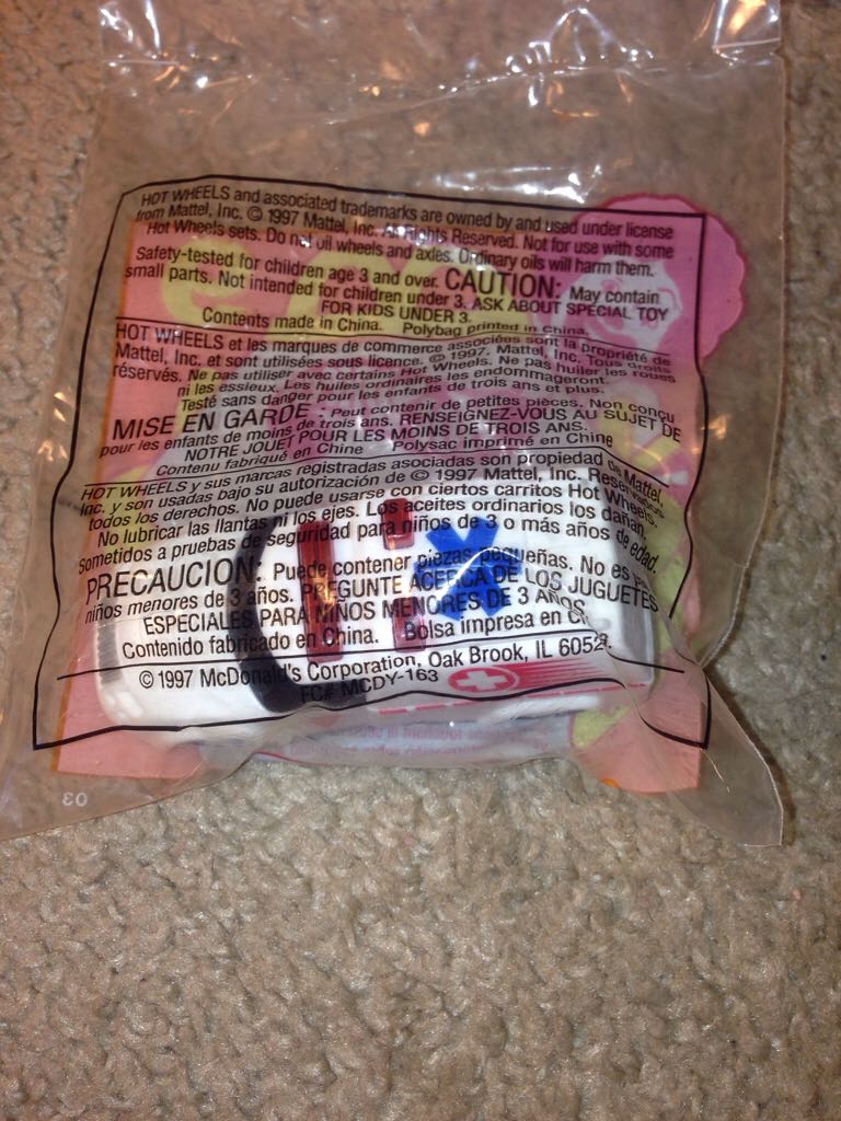 Ambulance - McDonald’s Happy Meal Car toy car collectible - Main Image 2