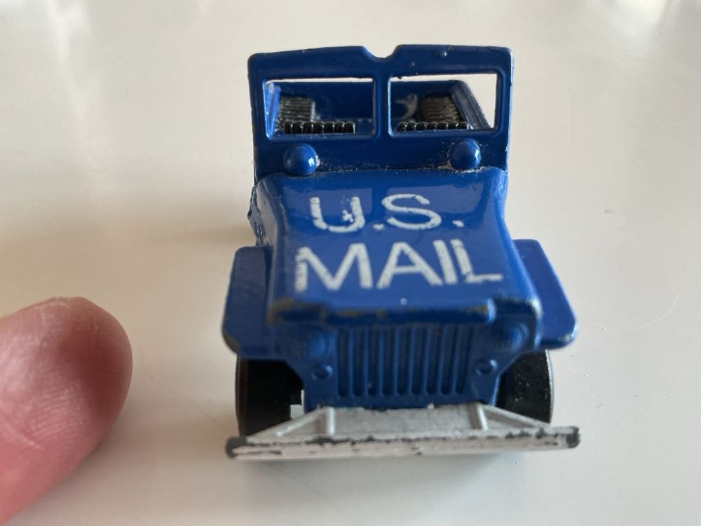 US Mail Truck Jeep Blue - Matchbox Lesney toy car collectible - Main Image 3