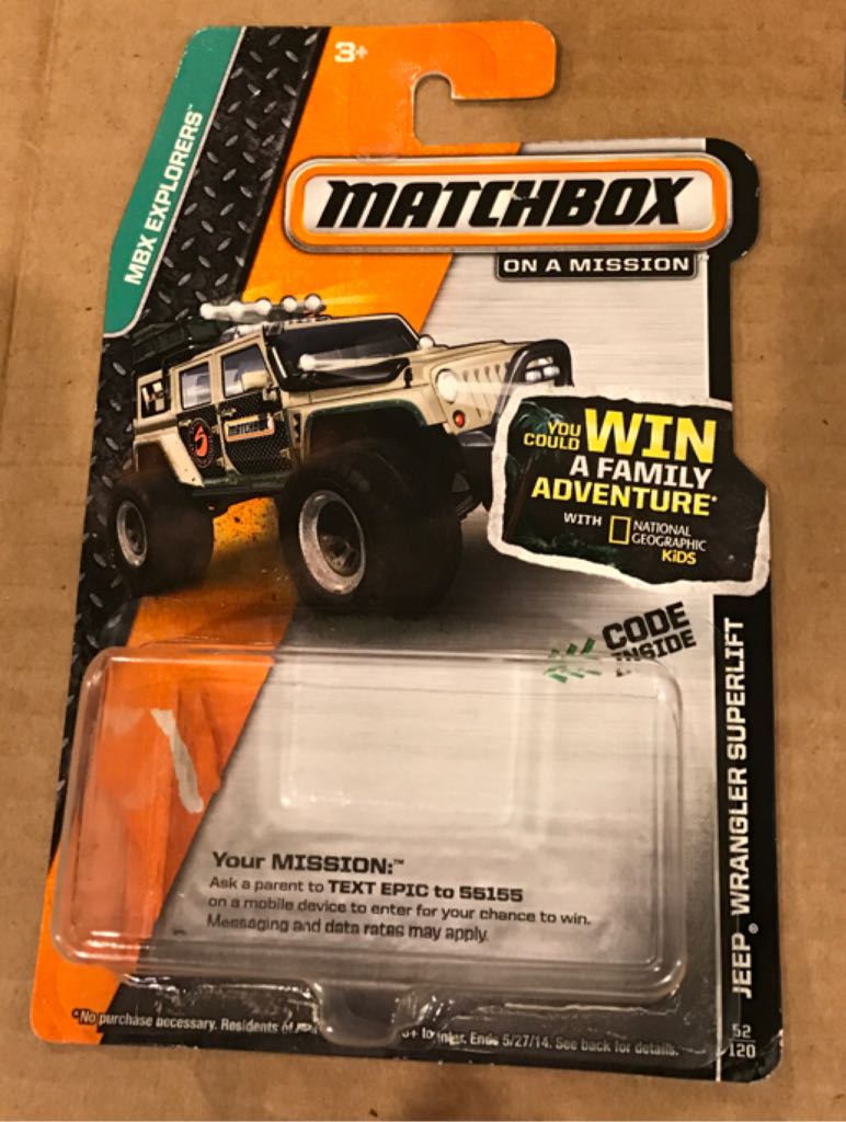 Jeep Wrangler Superlift - 2016 - MBX Explorers toy car collectible - Main Image 2