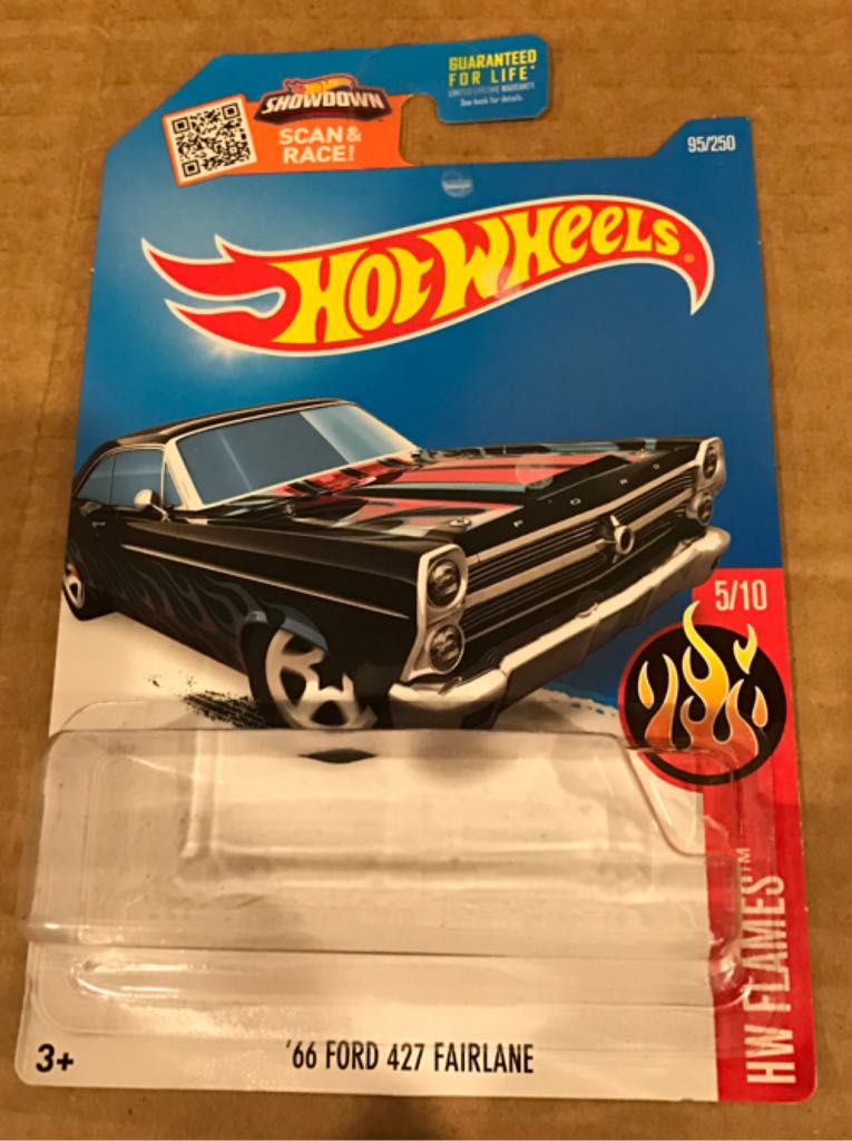 Ford 427 Fairlane ’66 - ’16 HW Flames toy car collectible - Main Image 2