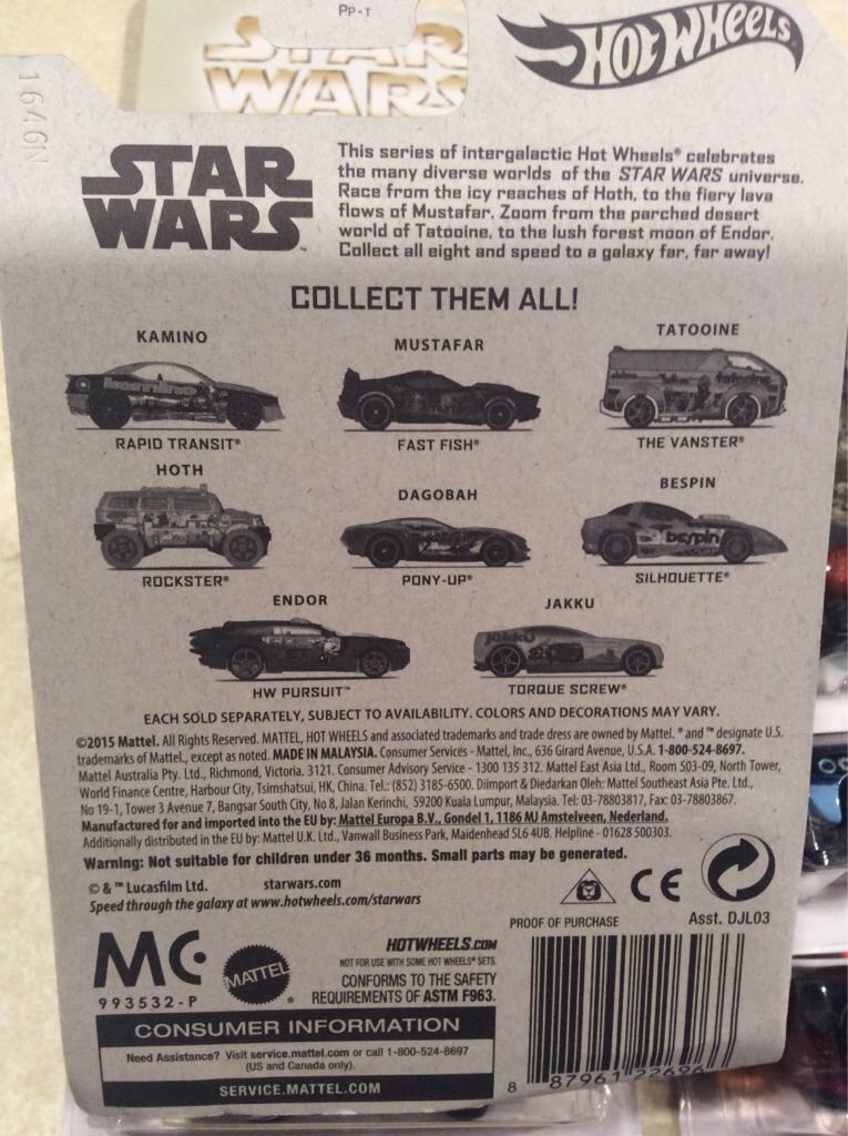 Star Wars Planet Cars - star wars toy car collectible - Main Image 2