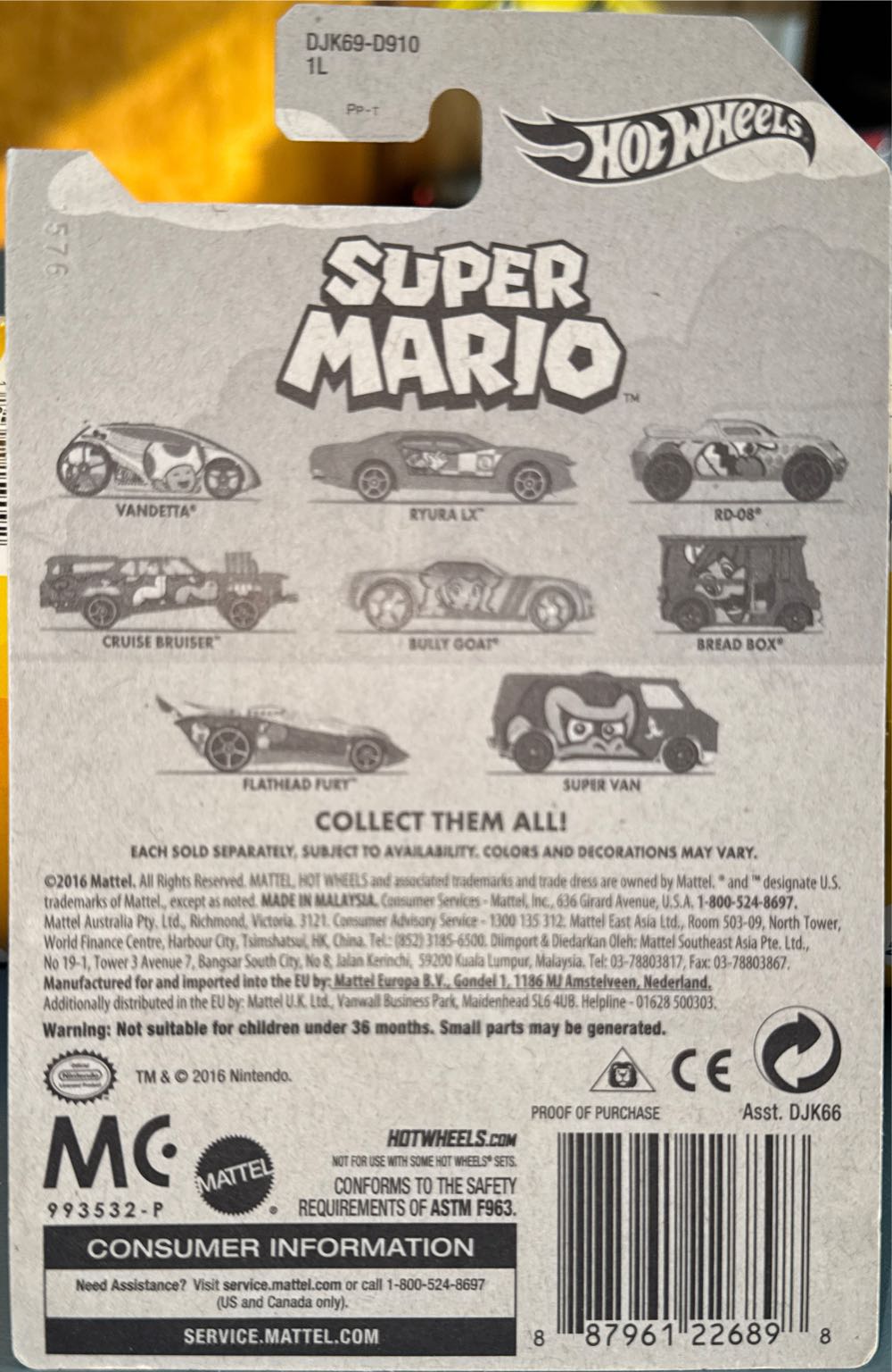 Flathead Fury - Super Mario toy car collectible - Main Image 3