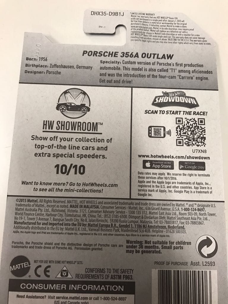 Porsche 356A Outlaw - Mainline Porsche toy car collectible - Main Image 2