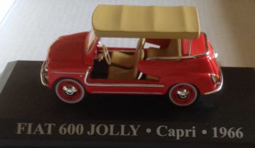 Fiat 600 Jolly Capri 1966 Naranja - Coleccionables toy car collectible - Main Image 2