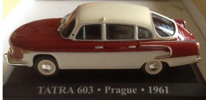 Tatra 603 Prague 1961 Blanco Y Guinda - Coleccionables toy car collectible - Main Image 2