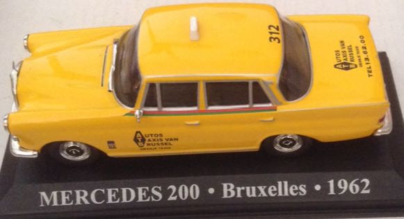 Mercedes 200 Bruxelles 1962 Amarillo - Coleccionables toy car collectible - Main Image 2