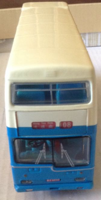 Camion Doble Piso Britbus Azul y Crema - China Motor Bus toy car collectible - Main Image 1
