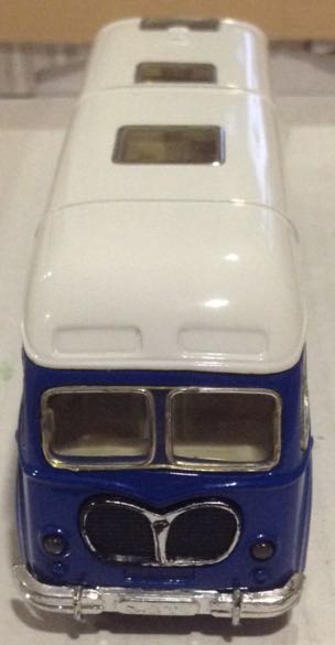 Camion De Pasajeros Frances Antiguo Blanco Y Azul - S toy car collectible - Main Image 1