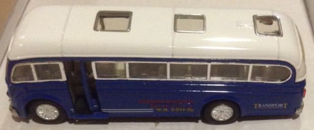 Camion De Pasajeros Frances Antiguo Blanco Y Azul - S toy car collectible - Main Image 2