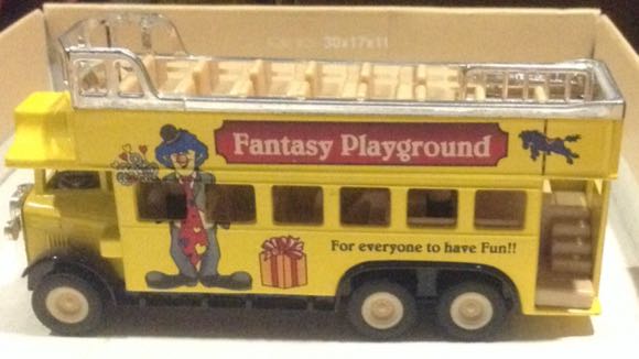 Camion Doble Piso Destapado Amarillo Con Payaso - S toy car collectible - Main Image 2