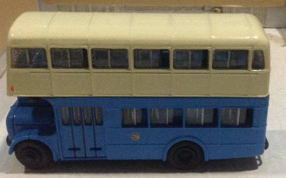Camion Doble Piso Azul Y Crema Robinson Road - China Motor Bus toy car collectible - Main Image 2