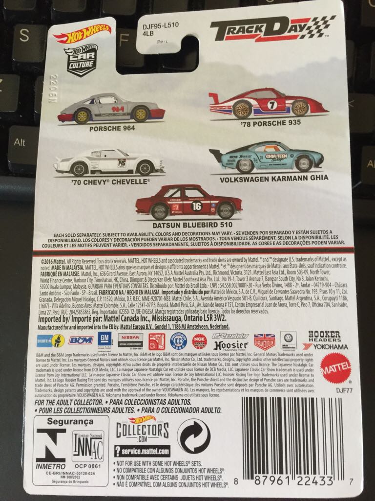 1970 Chevy Chevelle - ’16 Car Culture Track Day toy car collectible - Main Image 2