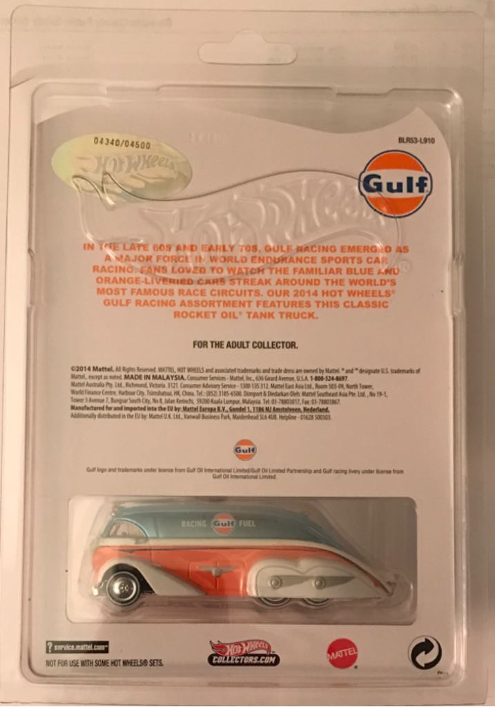 Rocket Oil - 2016 - RLC 2014 Gulf Racing series toy car collectible - Main Image 2