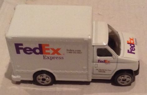 Camioneta Chevy Van Fed Ex Blanca - Golden Wheel toy car collectible - Main Image 2
