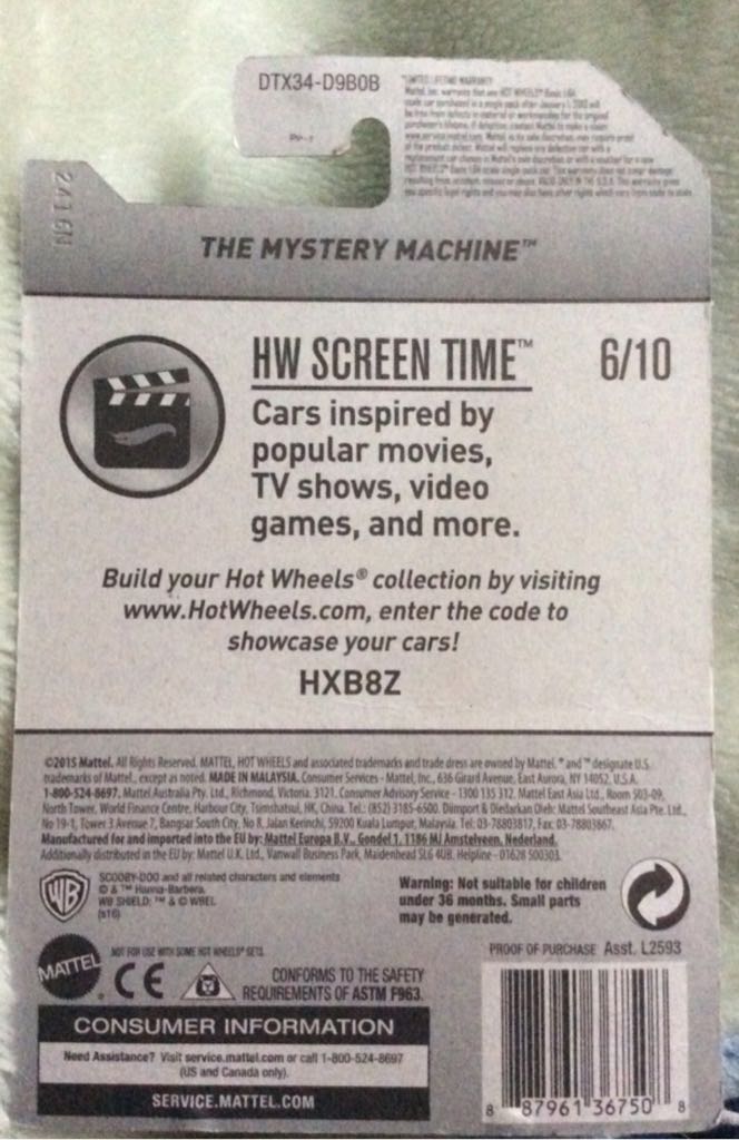 The Mystery Machine - HW: Screen Time ‘17 toy car collectible - Main Image 2