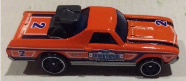 El Camino Naranja Motor Expuesto - Hot Wheels toy car collectible - Main Image 2