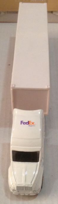 Trailer Fed Ex Blanco - Golden Wheel toy car collectible - Main Image 2