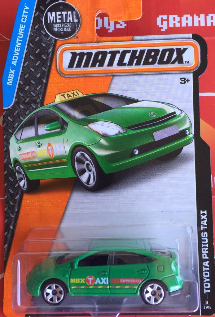 Toyota Prius Taxi - MBX Adventure City toy car collectible - Main Image 2