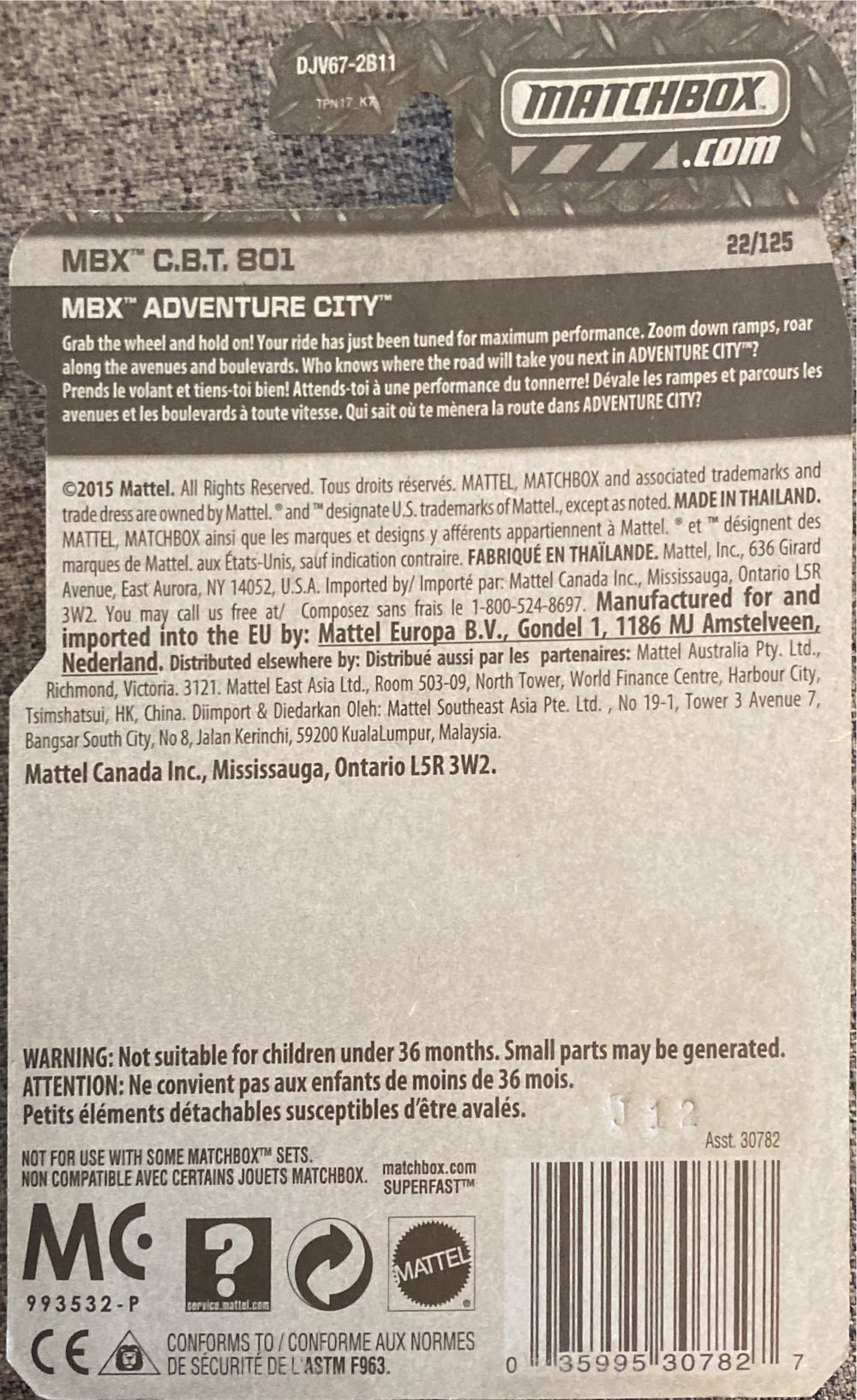 MBX C.B.T. 801 - MBX Adventure City toy car collectible - Main Image 4