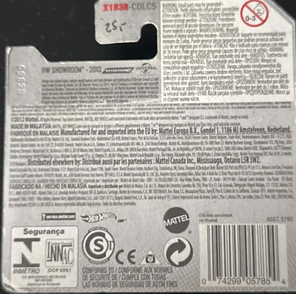 69 Dodge Charger Daytona  - HW Fast&Furios toy car collectible - Main Image 2