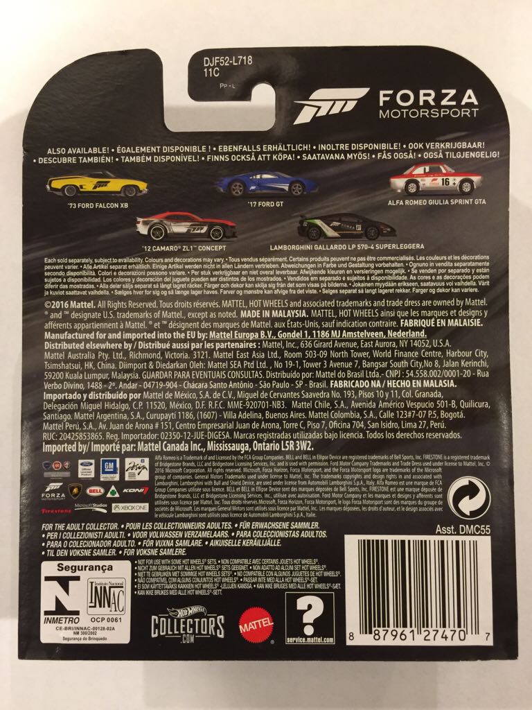 ’12 Camaro ZL1 Concept - HW - Forza Motorsport toy car collectible - Main Image 2