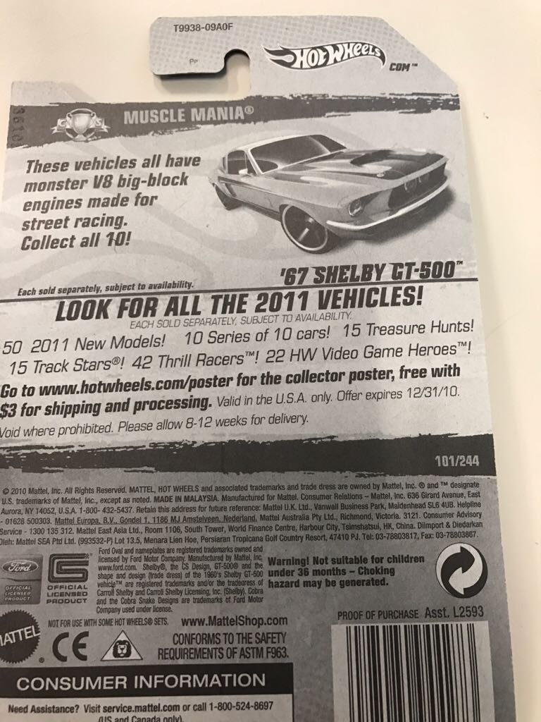 ’67 Shelby GT-500 - Muscle Mania toy car collectible - Main Image 2