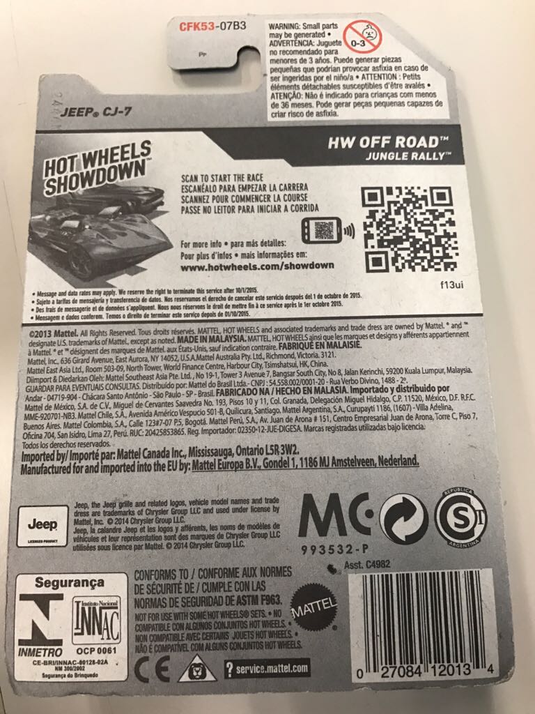 Jeep CJ-7 (TH) - HW Off-Road toy car collectible - Main Image 2