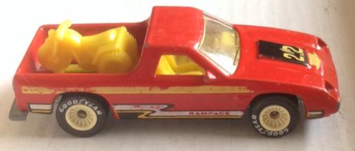 Dodge Rampage Naranja Con Triciclo - Hot Wheels toy car collectible - Main Image 2
