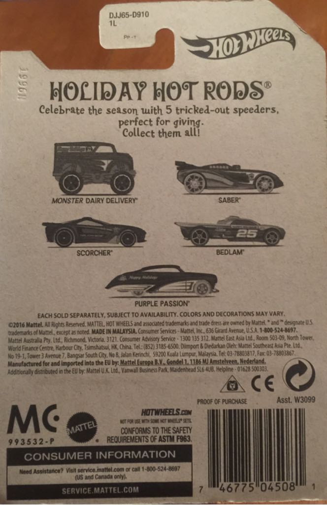 Saber - Holiday Hot Rods toy car collectible - Main Image 2