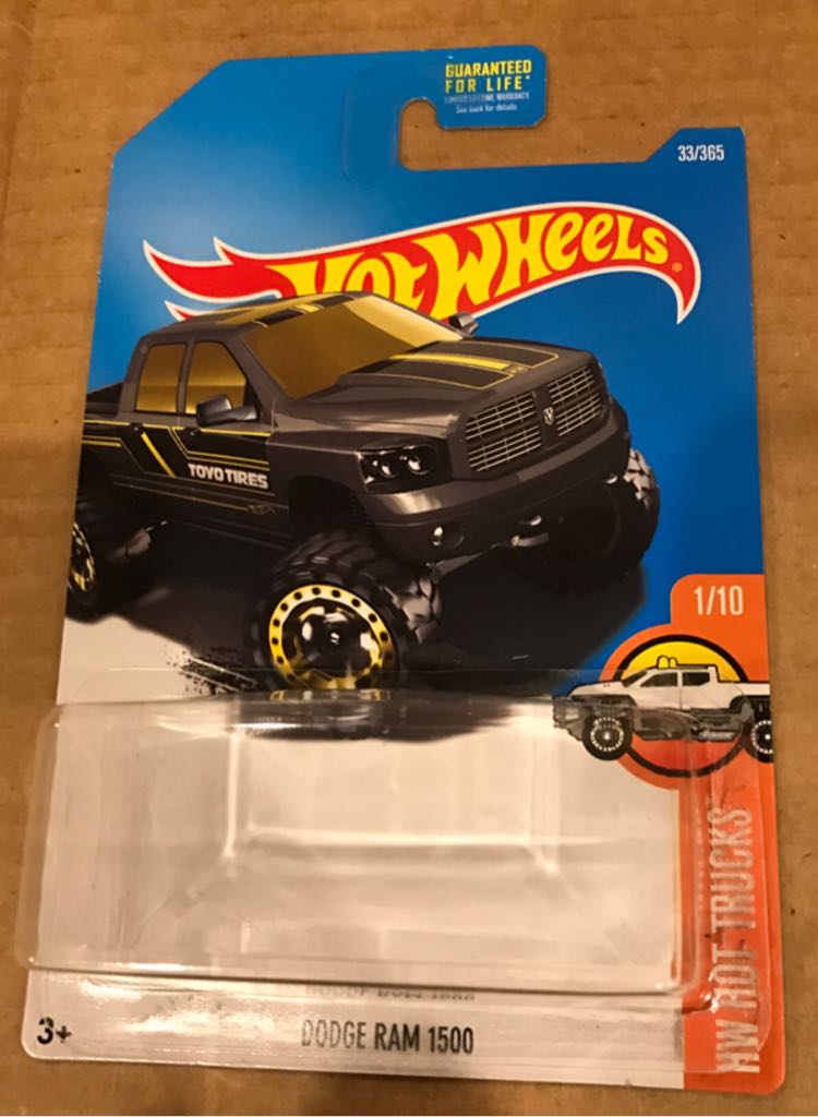 Dodge Ram 1500 - ’17 HW Hot Trucks toy car collectible - Main Image 2