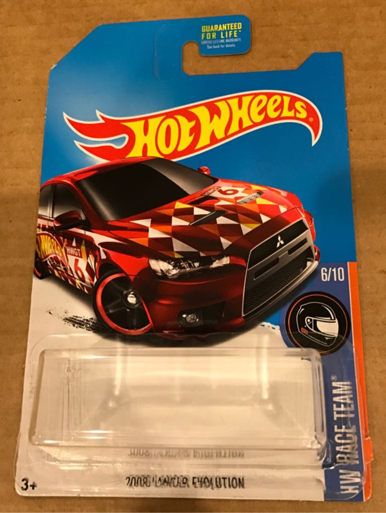 Lancer Evolution 2008 - ’17 HW Race Team toy car collectible - Main Image 2