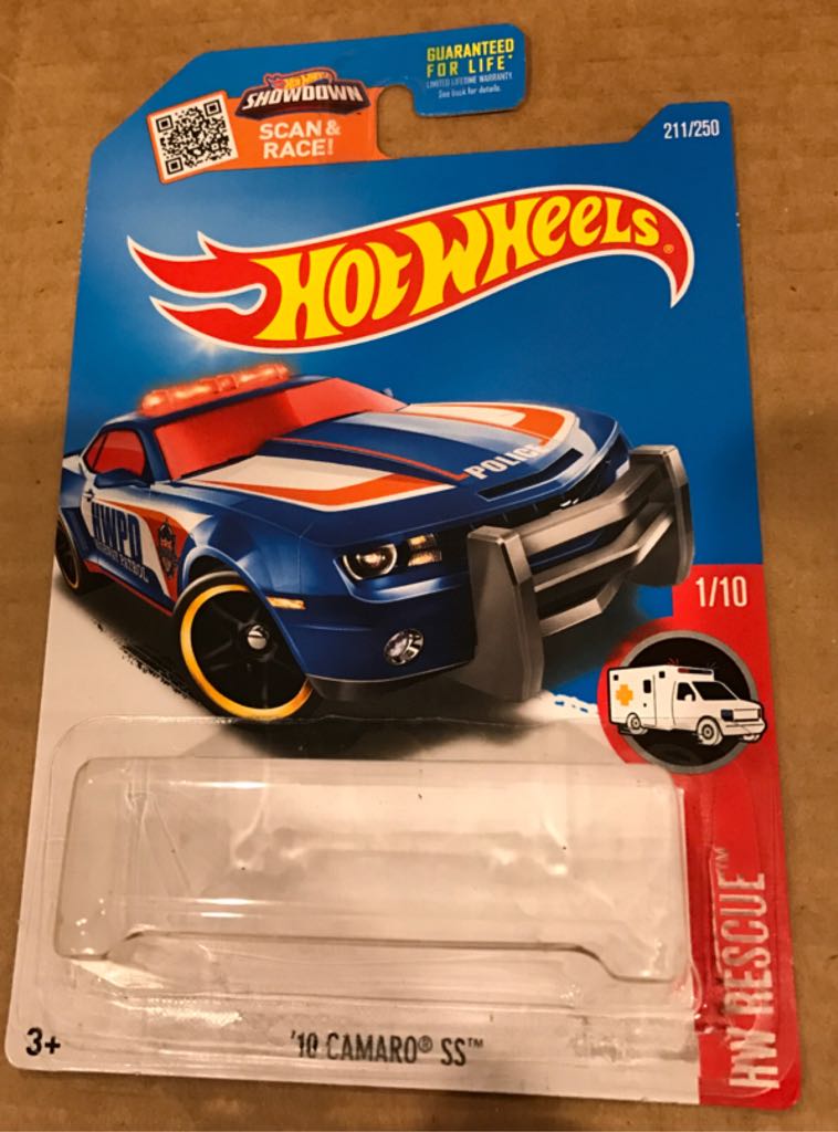 Camaro SS ’10 - ’16 HW Rescue toy car collectible - Main Image 2