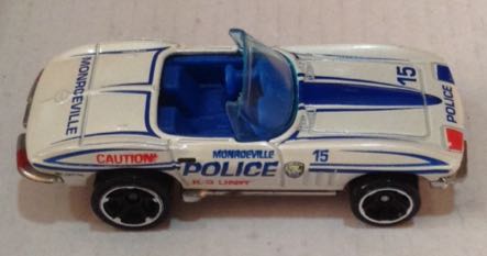 Corvette Policia Monroeville Blanco - Hot Wheels toy car collectible - Main Image 1