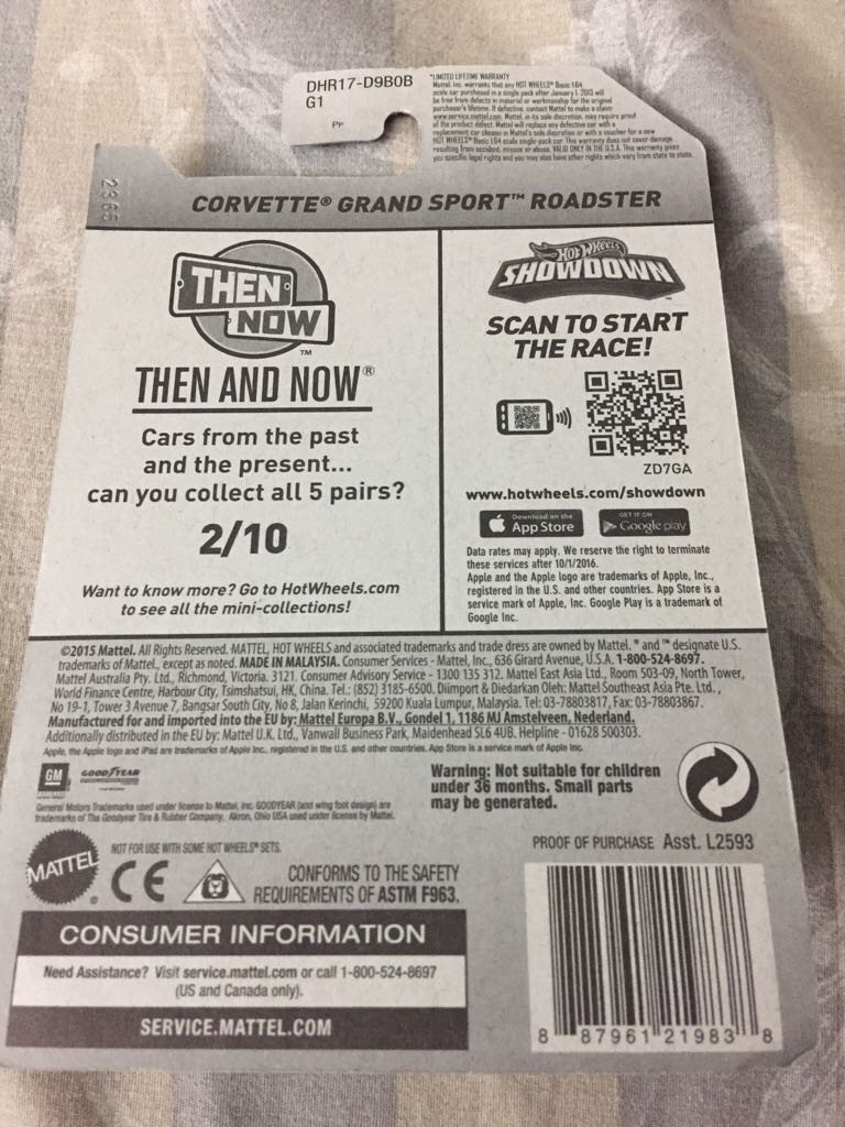 Corvette Grand Sport Roadster - THEN AND NOW toy car collectible - Main Image 2