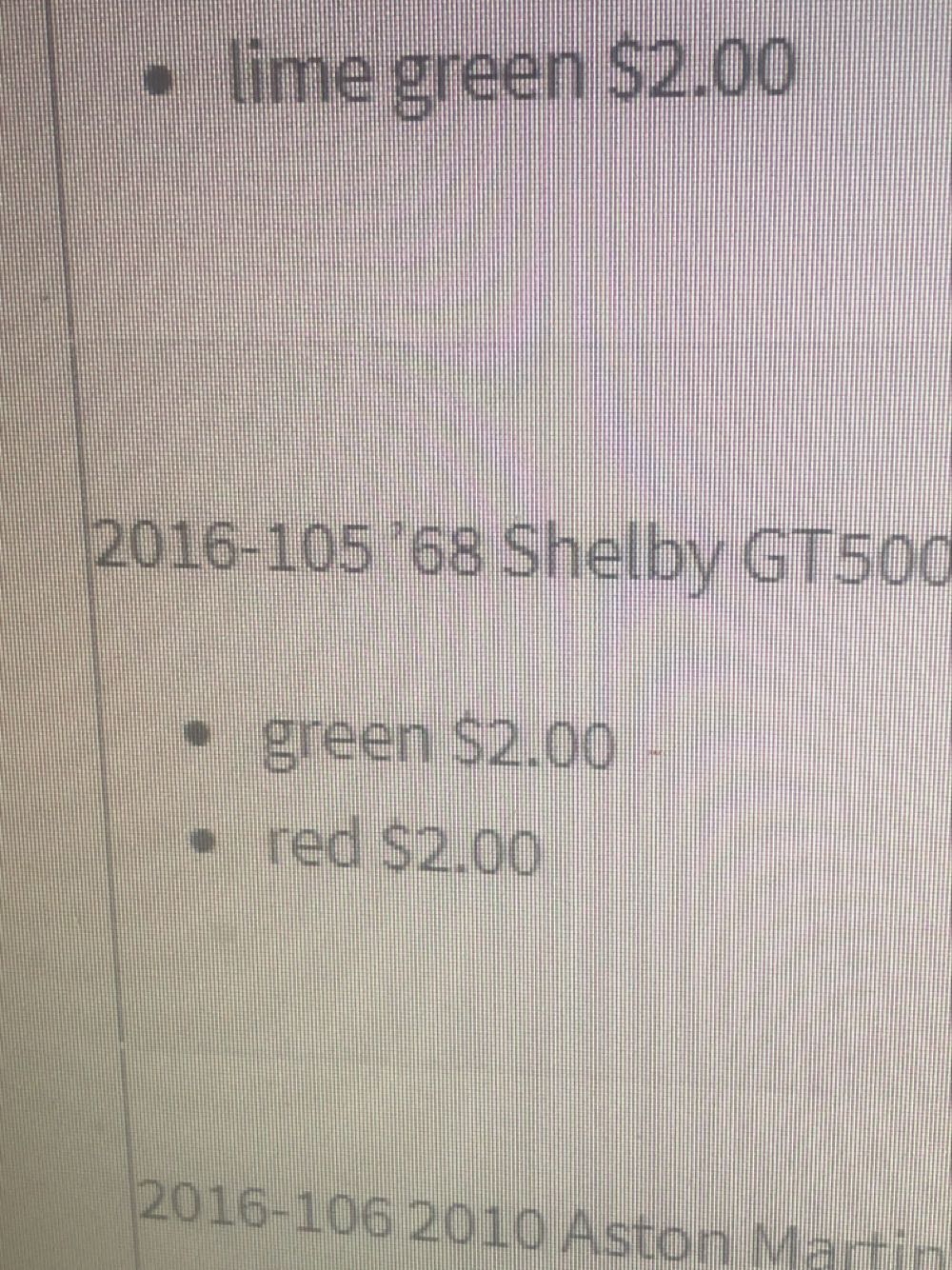 ’68 Shelby GT500 - ’16 Then And Now toy car collectible - Main Image 3