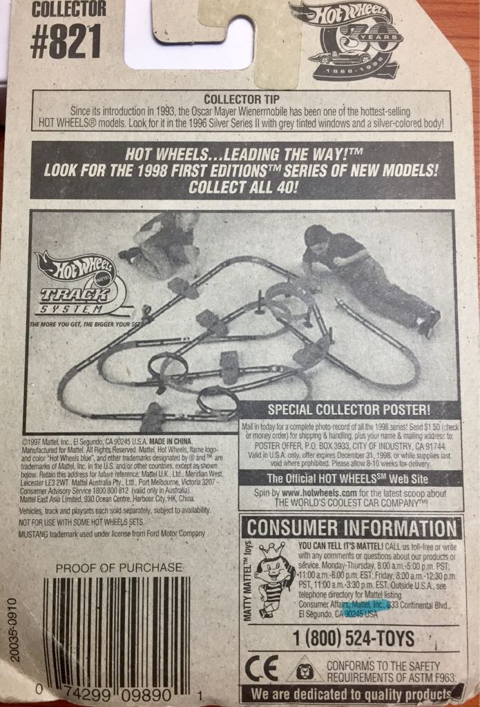 ’96 Mustang Convertible - Mainline toy car collectible - Main Image 2