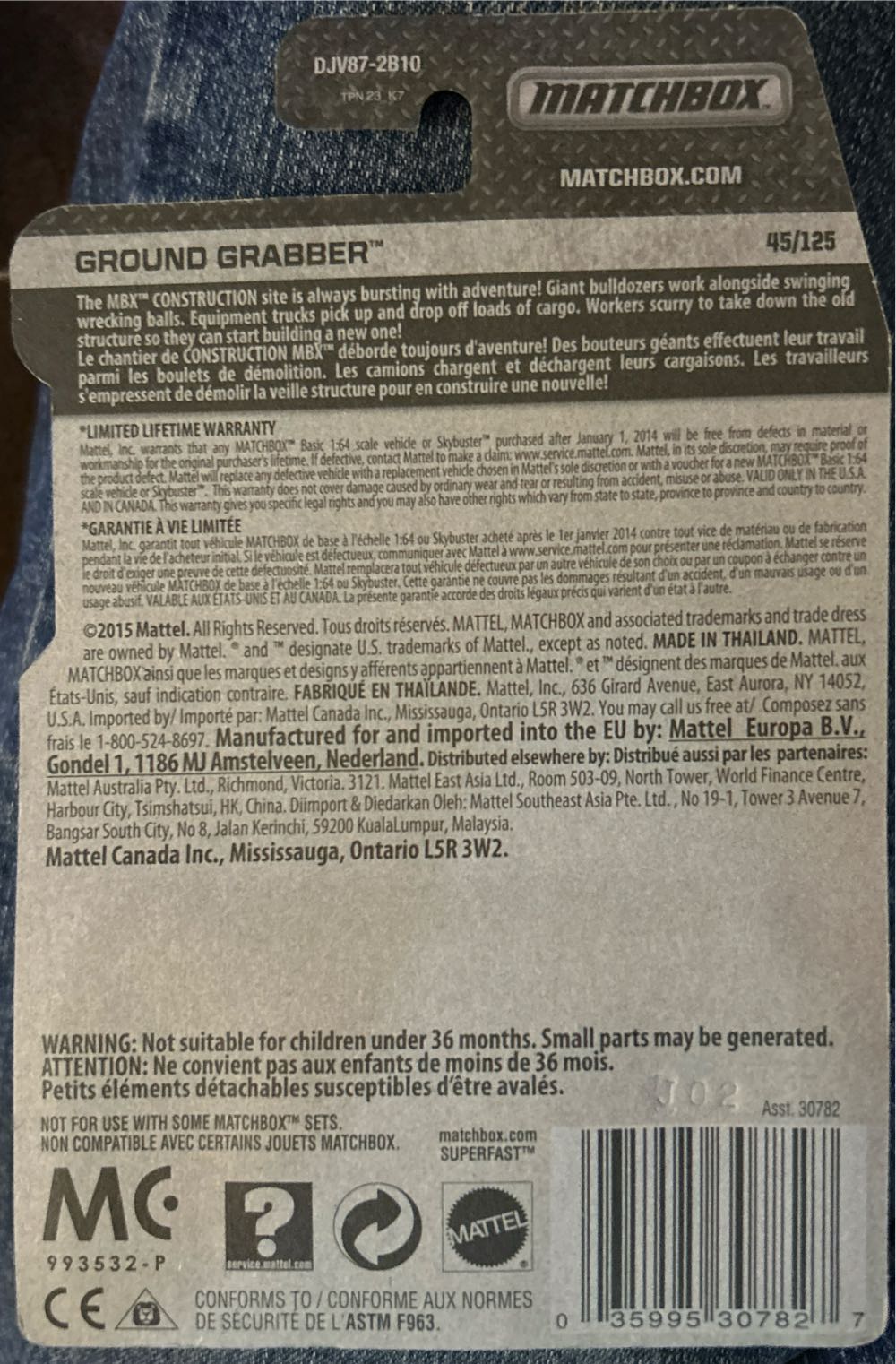 Ground Grabber - MBX Construction toy car collectible - Main Image 3